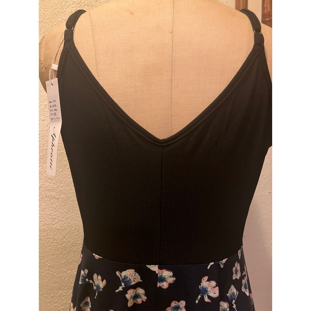 Aphratti V-Neck Spaghetti Strap Wrap Dress Floral NWT Size XXL - Picture 8 of 12